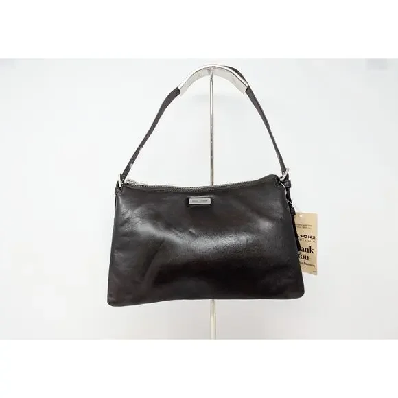 Vintage Y2K Wilson Leather Pelle Studio Brown Purse Card Wallet ID Holder New - Picture 2 of 16